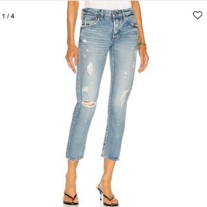 MOUSSY Vintage Aberdeen Distressed Skinny Jeans Blue